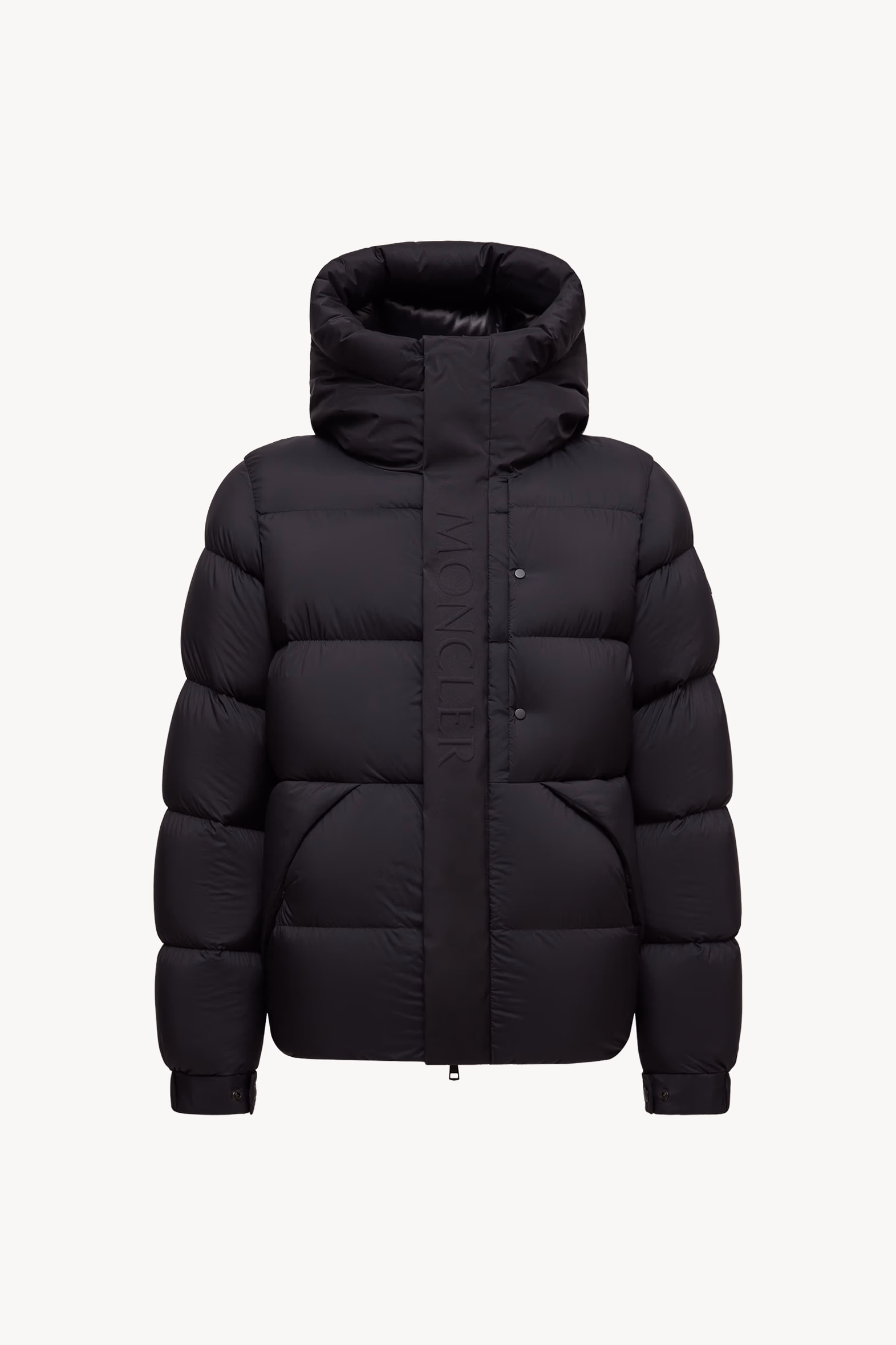 Madeira Hooded Short Down Jacket Men Black Moncler 2